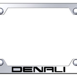 GMC Denali Steel Wide Body License Plate Frame - Laser Etched Mirrored - Official Licensed