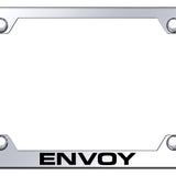 GMC Envoy Steel Wide Body License Plate Frame - Laser Etched Mirrored - Official Licensed