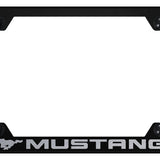Ford Mustang Steel Wide Body License Plate Frame - Laser Etched - Official Licensed
