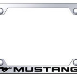 Ford Mustang Steel Wide Body License Plate Frame - Laser Etched - Official Licensed