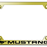Ford Mustang Steel Wide Body License Plate Frame - Laser Etched - Official Licensed