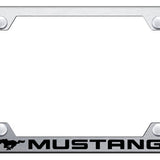 Ford Mustang Steel Wide Body License Plate Frame - Laser Etched - Official Licensed