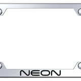 Dodge Neon Steel Wide Body License Plate Frame - Laser Etched Mirrored - Official Licensed