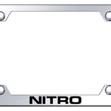 Dodge Nitro Steel Wide Body License Plate Frame - Laser Etched Mirrored - Official Licensed