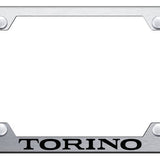 Ford Mustang Torino Steel Wide Body License Plate Frame - Laser Etched - Official Licensed
