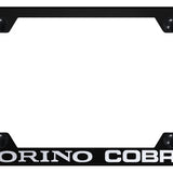 Ford Mustang Torino Cobra Steel Wide Body License Plate Frame - Laser Etched - Official Licensed