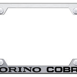 Ford Mustang Torino Cobra Steel Wide Body License Plate Frame - Laser Etched - Official Licensed
