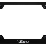 Ford Mustang Torino Script Steel Wide Body License Plate Frame - Laser Etched - Official Licensed