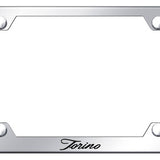Ford Mustang Torino Script Steel Wide Body License Plate Frame - Laser Etched - Official Licensed