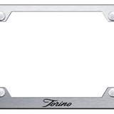 Ford Mustang Torino Script Steel Wide Body License Plate Frame - Laser Etched - Official Licensed
