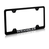 Jeep Wrangler Steel Wide Body License Plate Frame - Laser Etched - Official Licensed
