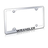 Jeep Wrangler Steel Wide Body License Plate Frame - Laser Etched - Official Licensed