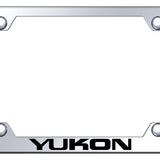 GMC Yukon Steel Wide Body License Plate Frame - Laser Etched Mirrored - Official Licensed