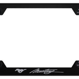 Ford Mustang Script Steel Wide Body License Plate Frame - Laser Etched - Official Licensed