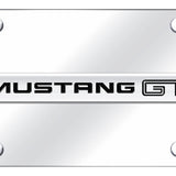 Ford Mustang GT Name License Plate - Chrome on Mirrored - Official Licensed