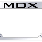 Acura MDX Standard Inverted License Plate Frame - Laser Etched Mirrored - Official Licensed
