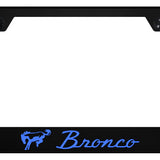 Ford Bronco Polycarbonate License Plate Frame - UV Print on Black - Official Licensed