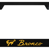 Ford Bronco Polycarbonate License Plate Frame - UV Print on Black - Official Licensed