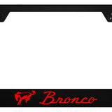 Ford Bronco Polycarbonate License Plate Frame - UV Print on Black - Official Licensed