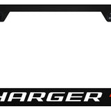 Dodge Charger R/T Polycarbonate License Plate Frame - UV Print on Black - Official Licensed