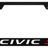 Honda Civic SI Polycarbonate License Plate Frame - UV Print on Black - Official Licensed