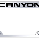 GMC Canyon Steel Truck Cut-Out License Plate Frame - Laser Etched Mirrored - Official Licensed