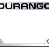 Dodge Durango Steel Truck Cut-Out License Plate Frame - Laser Etched Mirrored - Official Licensed
