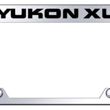 GMC Yukon XL Steel Truck Cut-Out License Plate Frame - Laser Etched Mirrored - Official Licensed