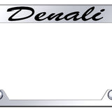 GMC Denali Script Steel Truck Cut-Out License Plate Frame - Etched Mirrored - Official Licensed