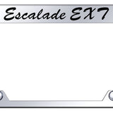 Cadillac Escalade EXT Script Truck Cut-Out License Plate Frame - Etched Mirrored - Official Licensed