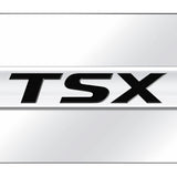 Acura TSX Name Mini Plate - Chrome on Mirrored - Official Licensed