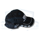Ford Mustang 5.0 Embroidered Grey Logo Baseball Cap Black Official Licensed