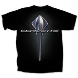 Chevrolet Corvette C7 Stingray Emblem Graphic T-Shirt Black Official Licensed