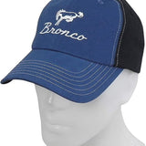 Ford Bronco Logo Baseball Cap Car Auto Racing Hat Blue Black Officially Licensed