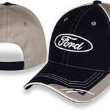 Ford Baseball Cap Oval Logo Car Auto Racing Hat Blue Gray Officially Licensed