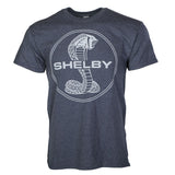 Ford Shelby Snake GT350 Logo Graphic Cotton T-Shirt Navy Blue Official Licensed
