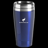 Ford Bronco Logo Blue 16oz Stainless Steel Tumbler Travel Mug Official Licensed