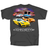 Thinking About Chevrolet Corvette Graphic T-Shirt Dark Heather Official Licensed