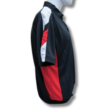 Dodge Logo Dry-Wicking Polyester Black/Red Polo Shirt Official Licensed
