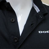 Dodge Logo Dry-Wicking Polyester Black/Red Polo Shirt Official Licensed