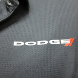 Dodge Logo Dry-Wicking Polyester Black/Red Polo Shirt Official Licensed