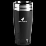 Ford Bronco Logo Black 16oz Stainless Steel Tumbler Travel Mug Official Licensed
