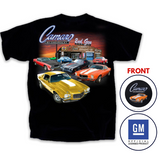 Chevy Camaro 1970-1981 Generation Garage Graphic T-Shirt Black Official Licensed