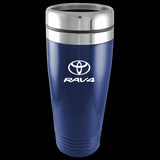 Toyota RAV4 Blue 16oz Stainless Steel Tumbler Travel Mug Official Licensed