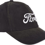 Ford Logo Car Auto Racing Cap Hat Distressed Black Fabric Officially Licensed