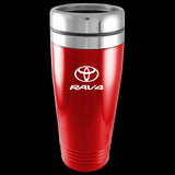 Toyota RAV4 Logo Red 16oz Stainless Steel Tumbler Travel Mug Official Licensed