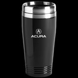 Acura Logo Black 16oz Stainless Steel Tumbler Travel Mug Official Licensed