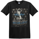 Ford Shelby Triple Threat Logo Graphic Cotton T-Shirt Black Official Licensed