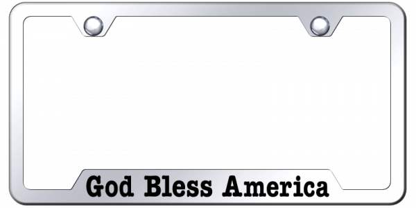 God Bless America Cut-Out Frame - Laser Etched - Official Licensed