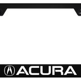 Acura Logo Polycarbonate Notched License Plate Frame Official Licensed - UV Print on Black